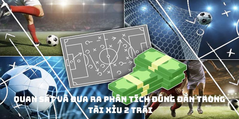 Quan sát và đưa ra phân tích đúng đắn trong tài xỉu 2 trái